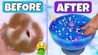 Fixing My OLDEST and WORST Slimes 😱🤮 Slime Makeovers [upl. by Nnayhs678]