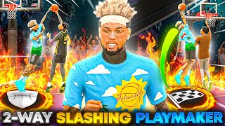 THIS New 2WAY SLASHING PLAYMAKER IS THE New META BEST ISO BUILD IN NBA 2K24 [upl. by Yklam638]