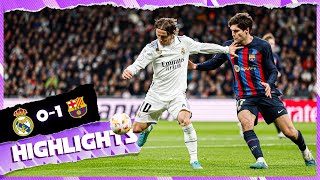 HIGHLIGHTS  Real Madrid 01 FC Barcelona  Copa del Rey  ElClásico [upl. by Altis548]