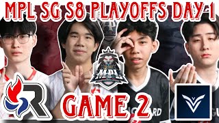 GAME 2  VANGUARD VS RSG SG  MPL SG S8 PLAYOFFS DAY 1 [upl. by Klatt]