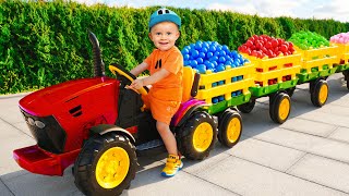 Oliver Rides a Tractor and Finds Lost Numbers [upl. by Marci]