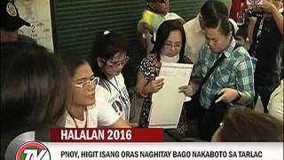 TV Patrol PNoy at dating mga Pangulo bumoto ngayong halalan [upl. by Adlen]