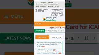 ICAR AIEEA PG PhD Score card declared  scorecard nta icar [upl. by Hanah165]