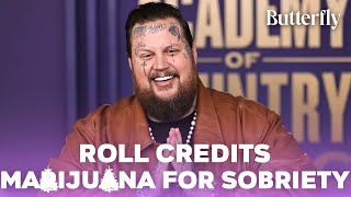 Jelly Roll Explains How Smoking Maruana Has Kept Him ‘Sober’ [upl. by Ymmot907]