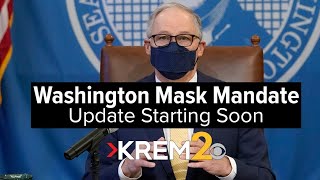 Watch live at 2 pm PT Gov Jay Inslee to announce end date for Washingtons indoor mask mandate [upl. by Ovid]