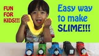 HOW TO MAKE SLIME Easy Science Experiments for kids [upl. by Abbye759]