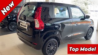 New WAGON R ZXI Plus 2024  Maruti Suzuki WAGON R TOP Model 2024 Black Colour Review [upl. by Keyes]