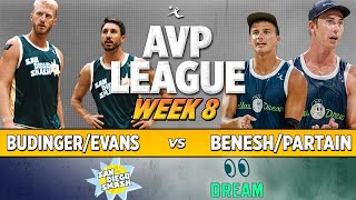 BudingerEvans vs PartainBenesh  San Diego Smash vs Dallas Dream AVP LEAGUE WEEK 8 [upl. by Zel673]