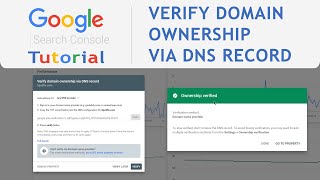 How to Verify Domain Ownership Google Search Console DNS TXT Record [upl. by Noj]