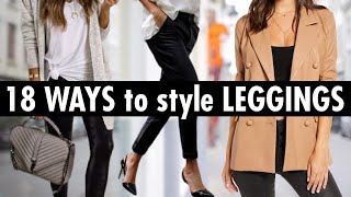 18 Stylish Ways to Wear Leggings mustsee [upl. by Hairej]