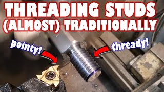 Am I doing singlepoint thread cutting all wrong Making an M12 threaded stud on the lathe [upl. by Kuo]