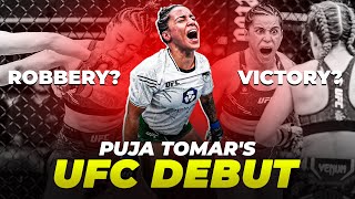 Puja Tomars UFC Debut  Victory or Robbery [upl. by Recnal]