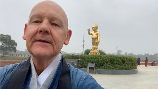 Daizan’s trip to the Buddha’s pilgrimage sites  The birthplace of the Buddha at Lumbini [upl. by Derrek610]