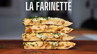 CRÊPE SALÉE AU POULET RÔTI OIGNONS FRITS ET BLEU DAUVERGNE  LA FARINETTE [upl. by Letsyrhc]