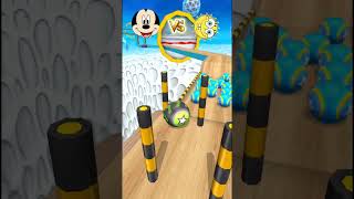 Going Ball Gameplay Mickey Mouse Vs SpongeBob ballgame shortsfeed goingbolls goingballgame [upl. by Aeniah]