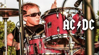 Highway To Hell – LIVE 5 year old Drummer [upl. by Unni]