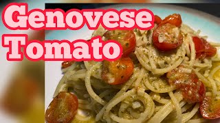 199 Tomato Spaghetti with Genovese sauce Easy cooking using Genovese sauce Must try [upl. by Chaney]