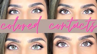 Colored Contacts For Brown Eyes  COLORCL [upl. by Nesnar]