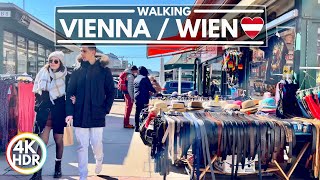 🇦🇹 Naschmarkt Vienna‘s Most Popular Market  Austria 2022  4KHDR Walk Tour [upl. by Klayman]