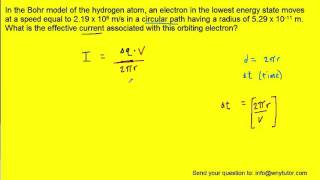 In the Bohr model of the hydrogen atom an electron in the lowest energy state moves at a speed [upl. by Amliw]