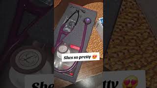 Stethoscope Unboxing 🩺👩🏽‍⚕️ littmann lpn nursingschool [upl. by Obellia565]