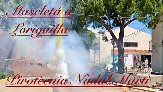 Mascletá a Loriguilla per pirotècnia Nadal Martí [upl. by Kcira]