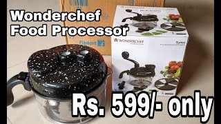 Wonderchef 6 in 1 dual speed food processor review Rs 599 on Flipkart [upl. by Ralat]