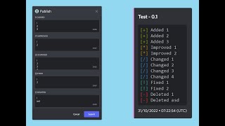 Changelog Discord Bot  Themes Multiple Projects Editing [upl. by Nesaj]