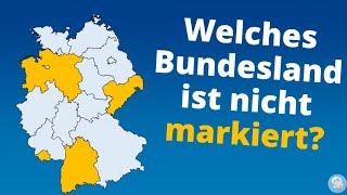 Allgemeinwissen Bundesländer  Geographie  Einstellungstest [upl. by Nue]