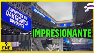 🚨 ¡ASÍ ES EL ESPECTACULAR VIDEOMARCADOR 360 ⚠️OBRAS del SANTIAGO BERNABÉU 9 Enero 2024 [upl. by Etterrag953]