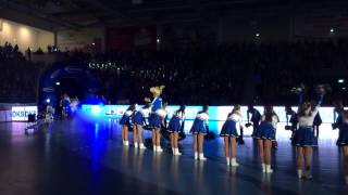 Einlauf VfL Gummersbach  Schwalbe Arena 06112013  Handball Bundesliga  Oberbergischer Kreis [upl. by Nohpets]