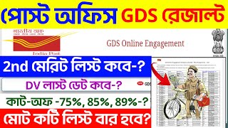 GDS 2nd Merit List Released Date 2024GDS Result 2024GDS CutOff In West Bengal 2024GDS 3rdList [upl. by Eed]