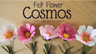 How to Make Felt Flower  Cosmos [upl. by Ynnad441]