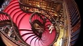 Lello amp Irmão Bookstore Interior Porto Oporto Portugal [upl. by Enelegna]