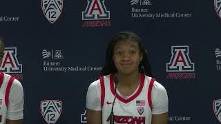 Arizona Womens Basketball Press Conference  Courtney Blakely amp Skylar Jones [upl. by Cello]