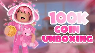 100k Coins Unboxing In Murder Mystery 2 [upl. by Halstead464]