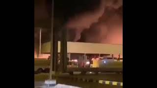 A fire broke out at the Saudi Electricitys Rabigh Power Station [upl. by Coates]