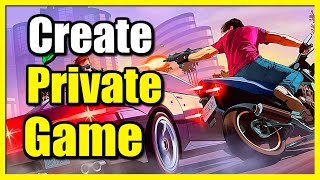 How to Create Private Game Lobby in GTA 5 Online Solo Game [upl. by Rinna]