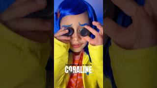 Idea de Disfraz de Caroline 🧵🪡✨ makeup tutorial minivlog halloween cosplay [upl. by Mehalick]