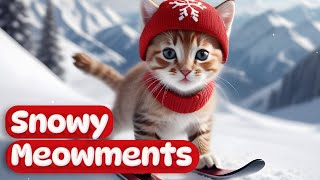 Snowy Meowments Delightful Winter Kittens [upl. by Christiano]