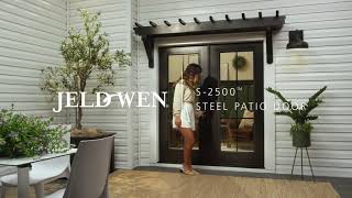 JELDWEN® Black and White Steel Patio Door [upl. by Brittni]