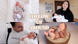 Follow Us Around  Noah turns 1 month  Newborn Pictures [upl. by Halpern142]