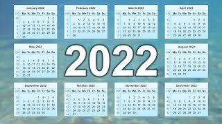 Calendar 2022 [upl. by Gregor]