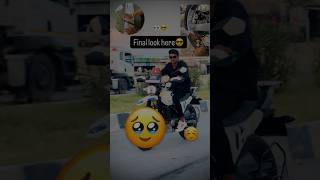 Alloy wheel modification xpluse200v4👀😎🥹 like automobile minivlog viralvideo viralshort ￼ [upl. by Oisorbma]