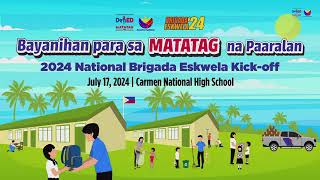 Brigada Eskwela 2024 National Online Kickoff Program [upl. by Hannibal]