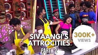 CWC 2 Funny moments part2 Ashaangi Sivaangi Pugazh Bala Manimegalai BabaBhaskar Ashwin [upl. by Cornwall]