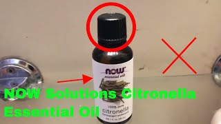 ✅ How To Use NOW Solutions Citronella Essential Oil Review [upl. by Folger23]