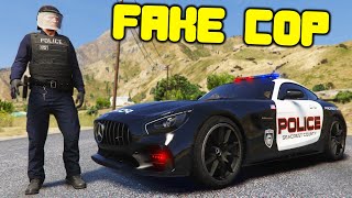 Fake Cop Robs People In GTA 5 RP [upl. by Enasus]