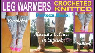 😍LEG WARMERS FOR BALLET ✅CROCHETED amp KNITTED BY MARICITA IN ENGLISH crocheted knitted leg [upl. by Farrel677]