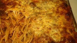 The Best Baked Spaghetti amp Cheese RECIPE [upl. by Gorga]